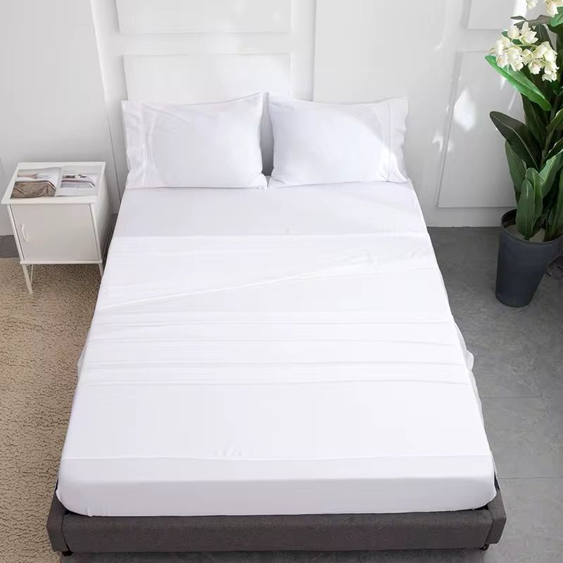Nestleddream Super Soft Microfiber Bed Sheet set - 4 Piece set - Queen, White