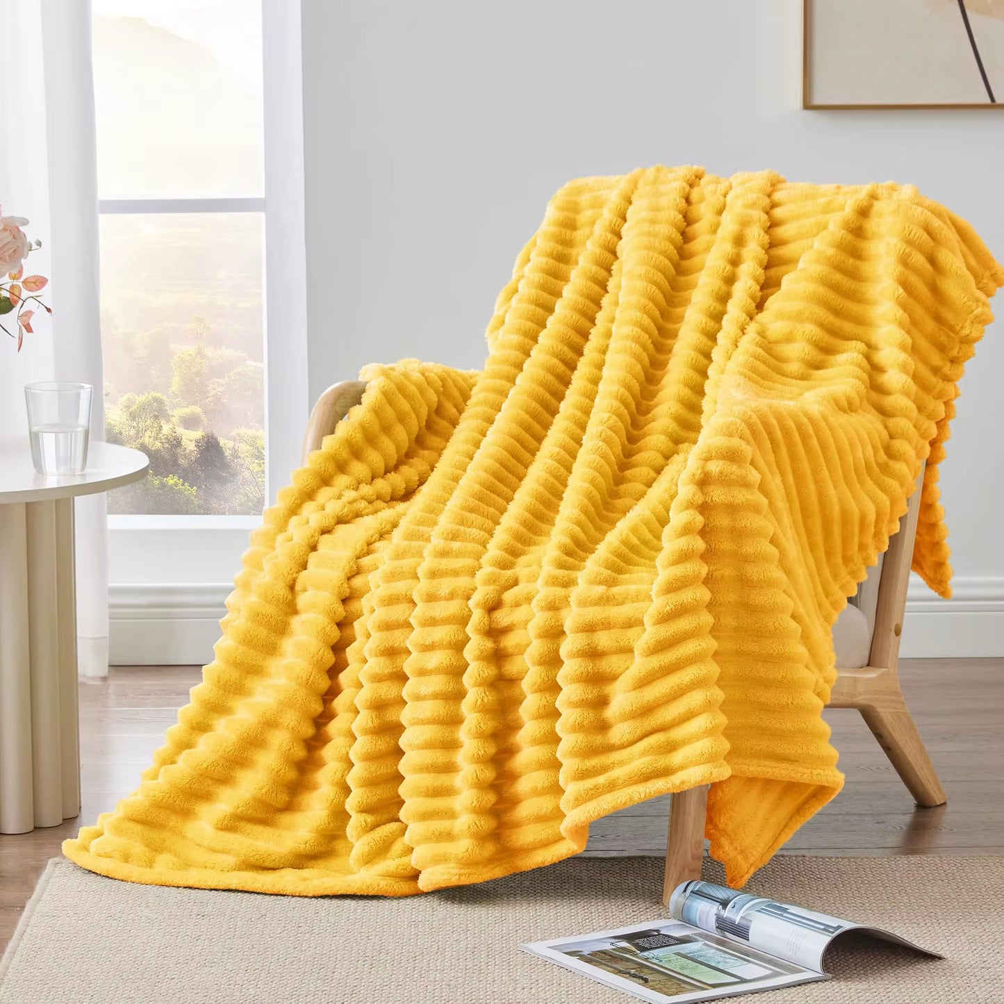 Ultra soft fleece Throw blanket(50"x60")