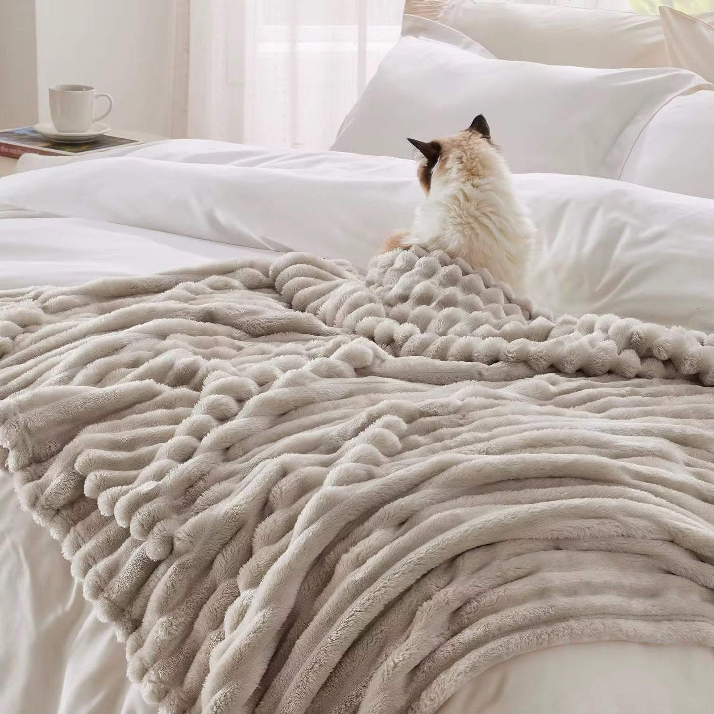 Ultra soft fleece Throw blanket(50"x60")